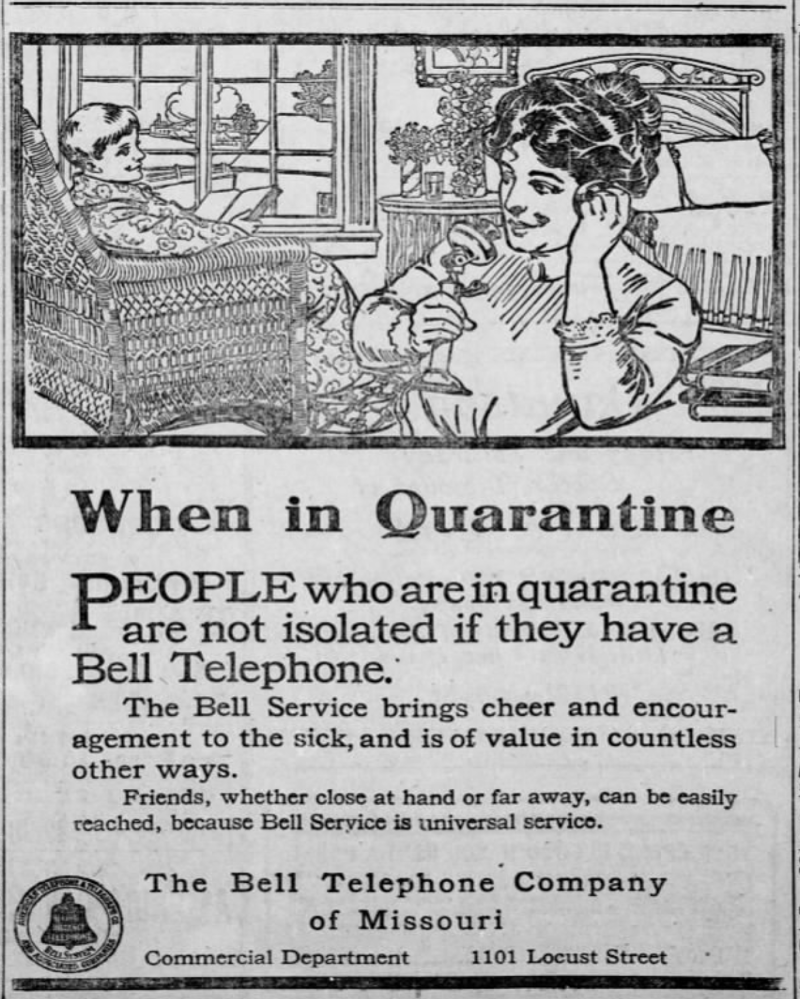 1910 St. Louis Post Dispatch ad